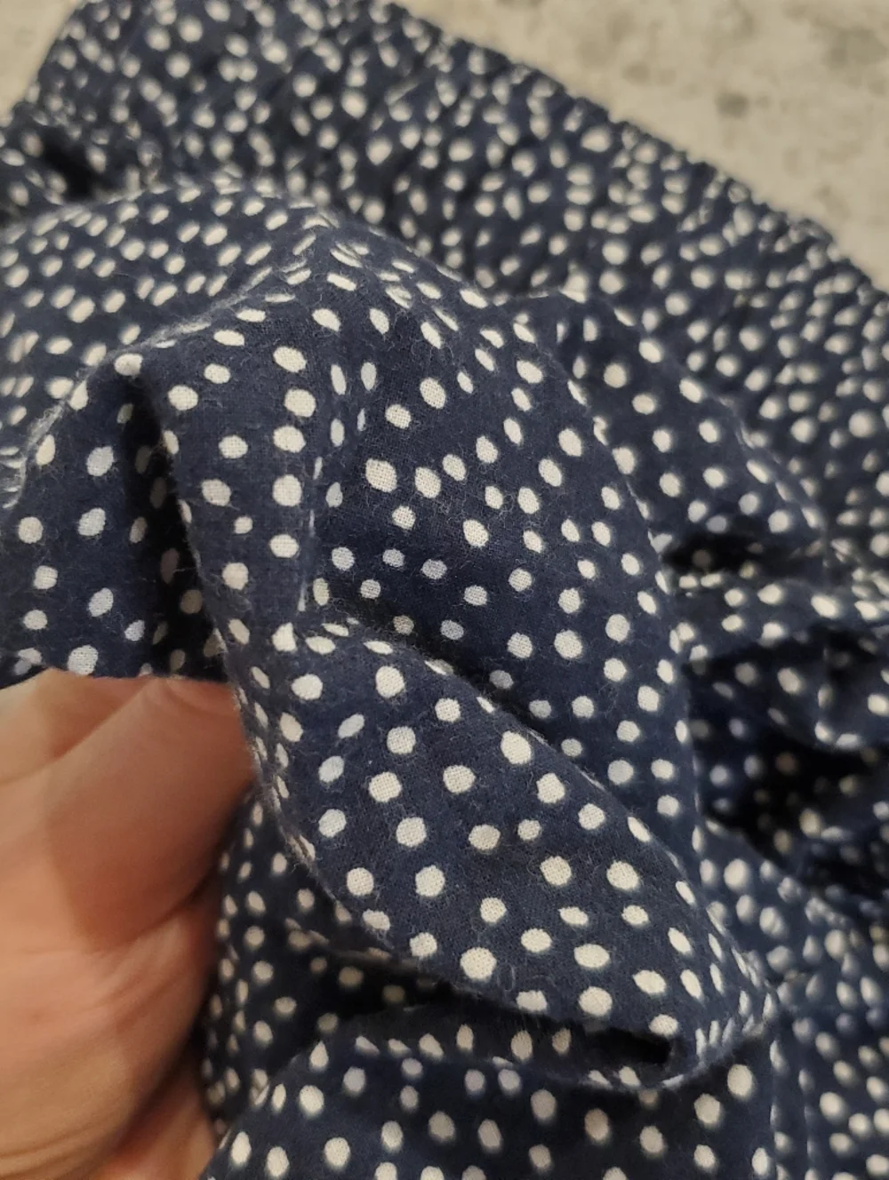 Gap Body Medium Cotton shorts Navy White polka Dots Oversized Flowy Wide Leg - Picture 3 of 15